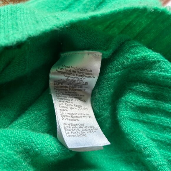 J CREW Ribbed Mock Neck Sweater Supersoft Yarn Sz M - Picture 5 of 5